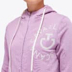Cavalleria Toscana - Sweat à capuche zippé en coton avec emblème
