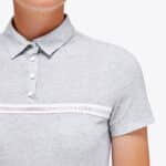 Cavalleria Toscana - Polo d'entraînement boutonné en jersey avec bande à logo