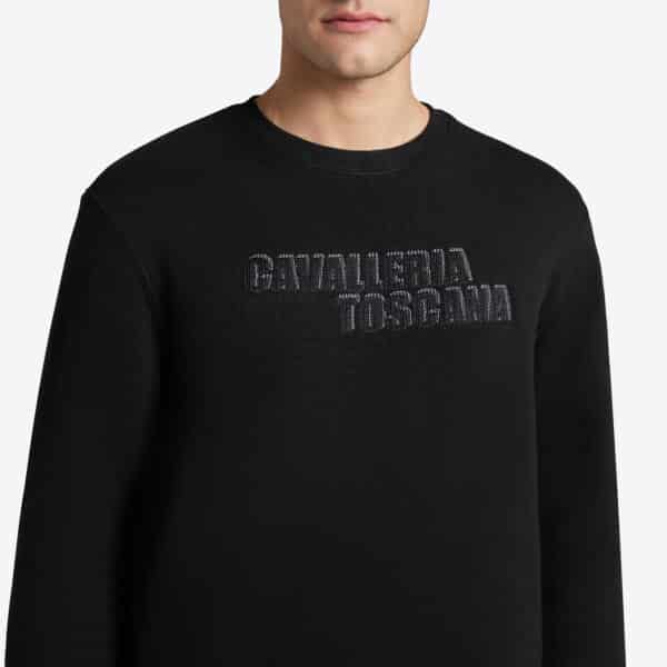 Cavalleria Toscana - Sweat homme en coton Crew neck