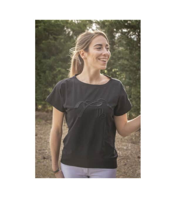 Penelope - T-shirt Poppy strass