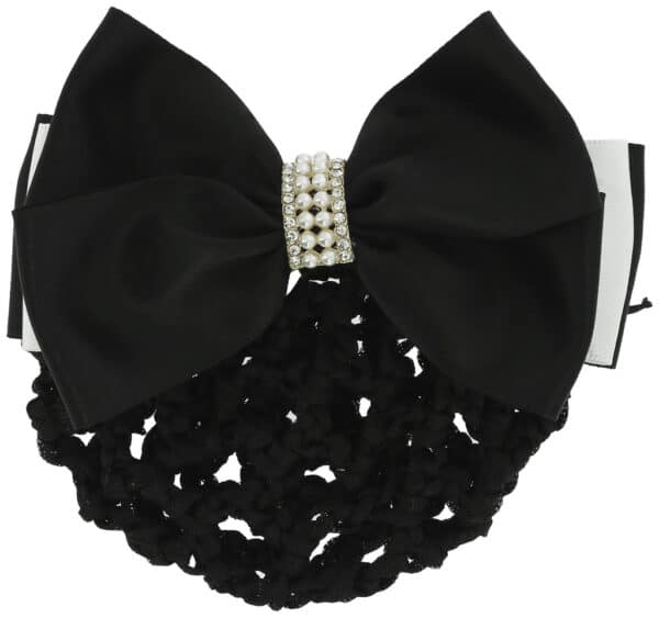 Equitheme - Barrette résille pour cheveux Perle