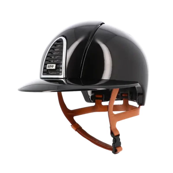 KEP - Casque cromo 2 new shine jugulaire beige visière polo